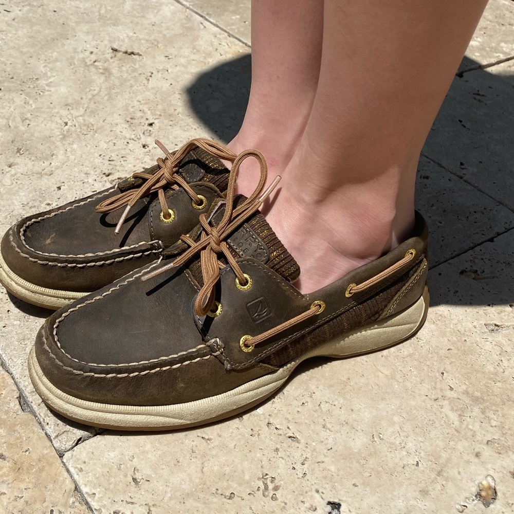 SOLD Leather Sperry Top Sider